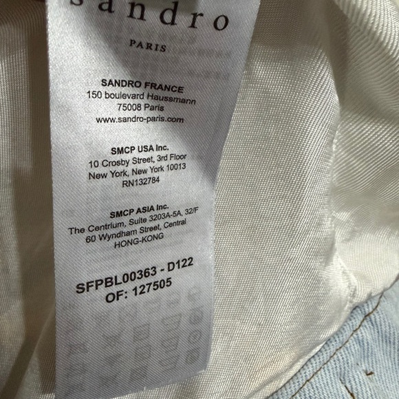 Elegant Women's Blue and Gold Bomber Jacket - Picture 15 of 16